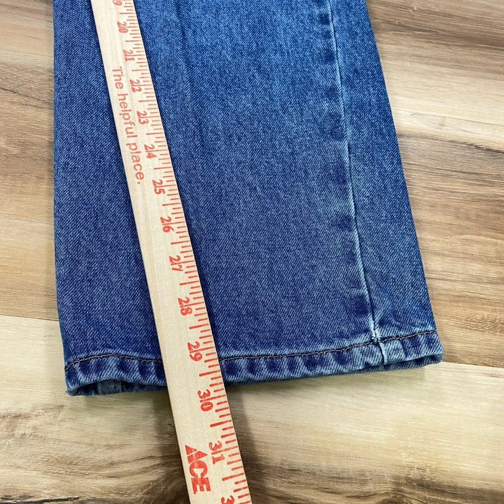 Eddie Bauer Jeans Men 34x30 Classic 100% Cotton Straight Leg Blue Heritage Denim